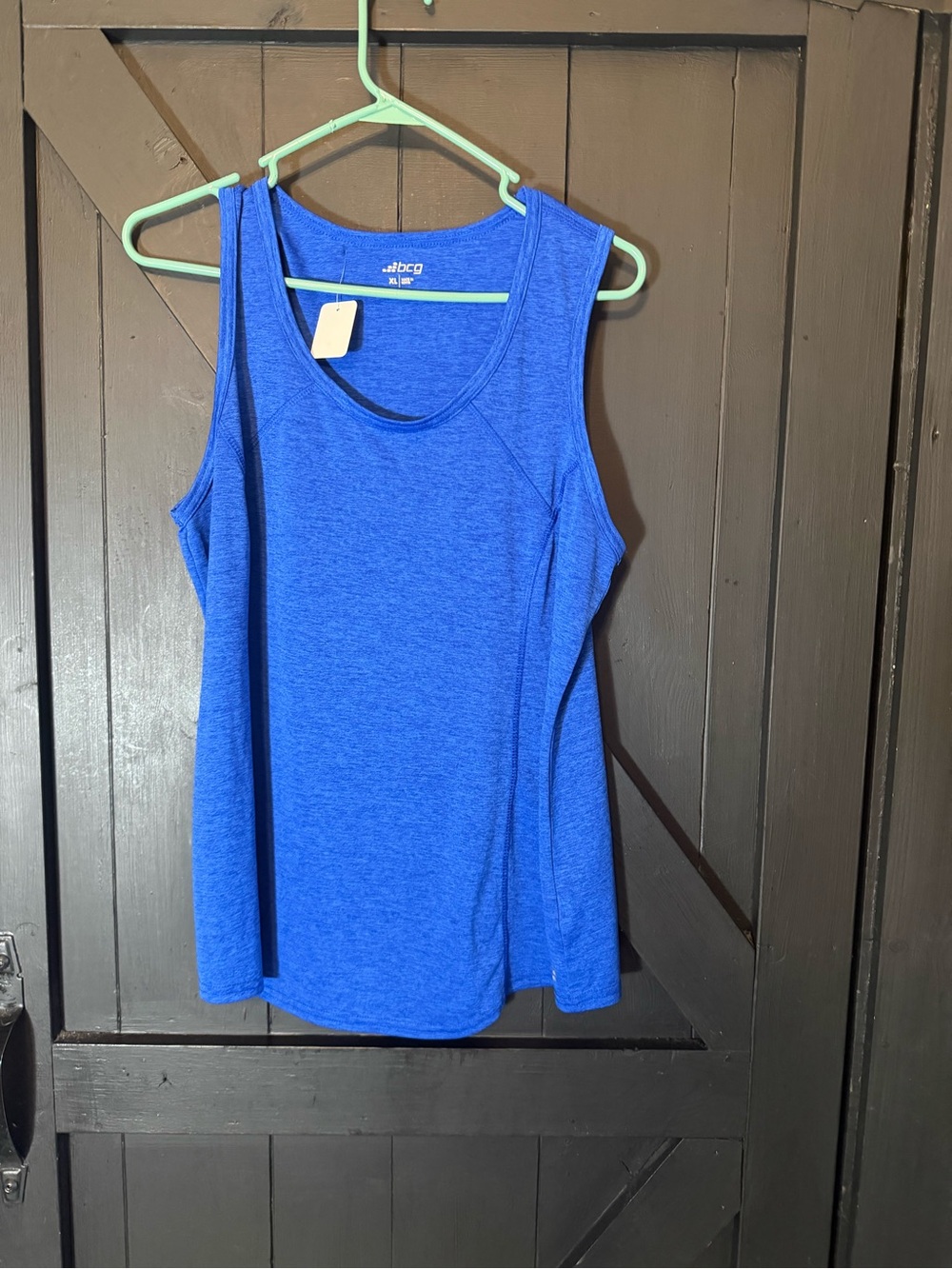 bcg Blue Performance Scoop Neck Tank